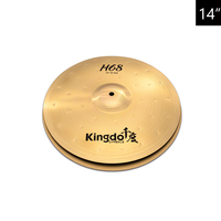 2026 Kingdo H68 Heavy Series 5-Piece Chinese Brass Cymbal Set Professional Sound High Grade Quality Percussion Drum Accessories
