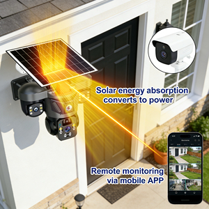 Caméra de sécurité PTZ avec capteur CMOS 4K <span class=keywords><strong>8MP</strong></span>, zoom hybride 6x, alimentation solaire, indice d'étanchéité IP67, capacités de vision nocturne. - Product Image 3