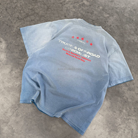 T-shirts pour hommes en coton 100% - Impression DTG - Style vintage délavé - Taille plus - Streetwear d'été