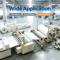 Máquina Cortadora y Rebobinadora de Papel de Alta Velocidad con PLC y Bomba 150-240m/min para Producción a Gran Escala