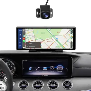 CARABC 2022 Wireless Carplay Android Auto, portatile Carplay 10 pollici HD Touchscreen lettore DVD per Auto Wireless, navigazione GPS