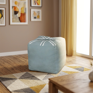 Pouf carré moderne de style industriel en toile capitonnée, tabouret ottoman pour café, maison, hôtel, salon - Vente en gros - Product Image 4
