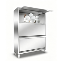 Armoire de cuisine commerciale en acier inoxydable avec porte relevable pour restaurant et hôtel