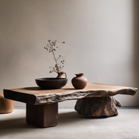 Table basse en bois, salon, usage domestique, table à thé commerciale, maison d'hôtes