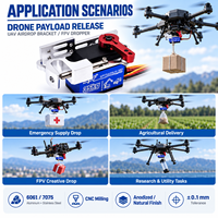 Sistem Pelepasan Muatan Ganda Ayberk / Mekanisme Airdrop Drone Pabrik Mesin CNC Pembuatan Khusus Sesuai Rencana Anda