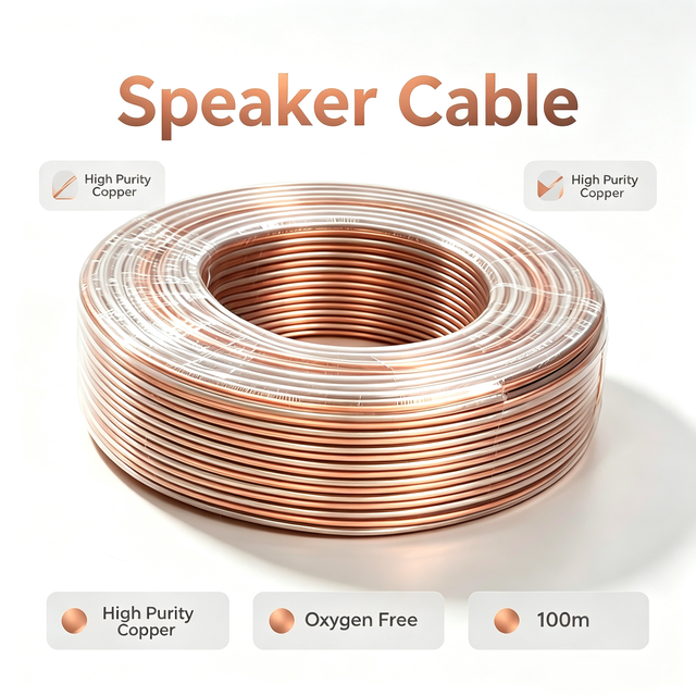 Likai Factory OEM Gold Silver 18AWG High-Purity Copper 0.75mm 2 Core Solid Ultra-Flexible Flexible PVC Hi-Fi Audio Speaker Cable