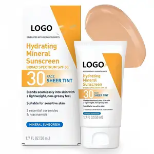 Cerav Lotion tabir surya berwarna terbaik SPF 30 tabir surya Mineral Pelembab dengan seng oksida dan dioksida Titanium