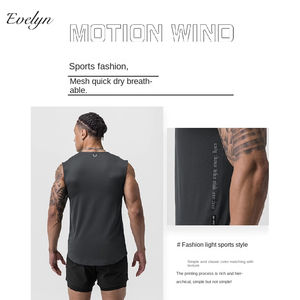 EVELYN OEM ODM Canotta Sportiva Senza Maniche in Rete per Giovani, Taglie Forti, Asciugatura Rapida, 100% Poliestere Jersey - Product Image 5