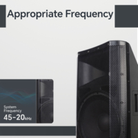 Accuracy Pro Audio CAN15D3 Haut-parleurs alimentés par système de sonorisation en plastique 15 pouces 500W Haut-parleur actif professionnel