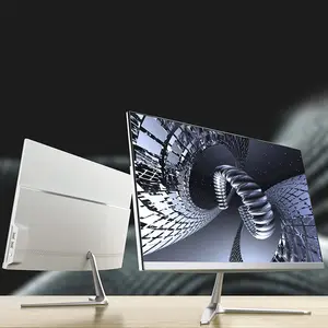 2021 nouveau Super mince ordinateur tout-en-un pc 23.8 pouces HD écran rétro-éclairage entreprise tout en un pc support de bureau