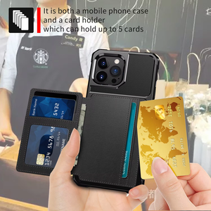 Coque de Téléphone Robuste Multi-Fentes pour iPhone 16 et S24 Ultra S23 avec Fente pour Cartes <span class=keywords><strong>Portable</strong></span> - Product Image 2
