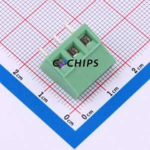 1715035 Screw Terminal Block Through hole Component (THT),P=5mm Connector 5mm Green Through Hole 3P - Product Image 1
