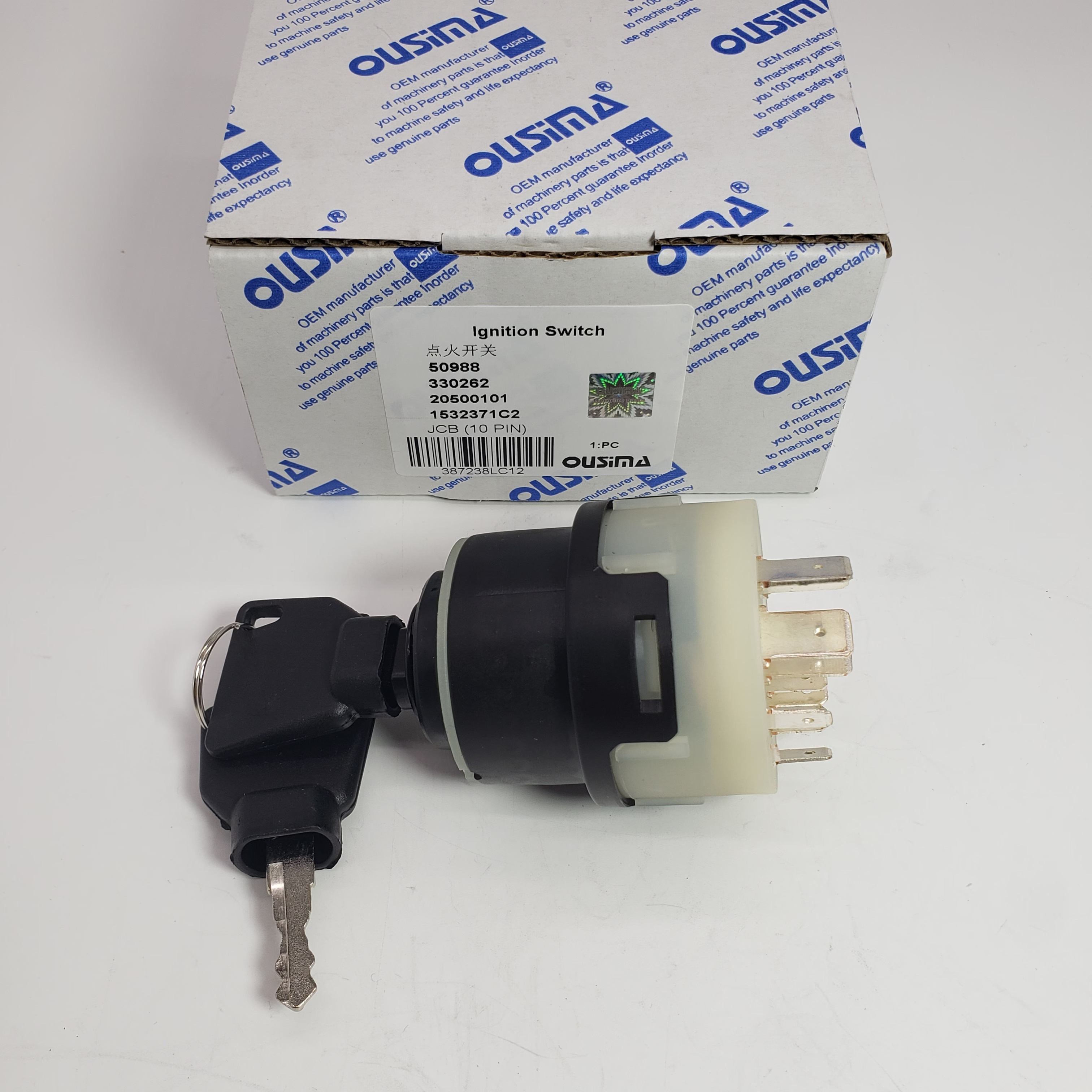 Switch &コントローラー New Ignition Switch w/(2) keys 50988 85804674 for JCB New