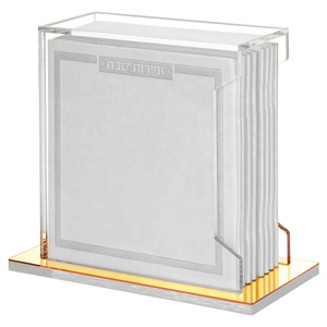 Tùy chỉnh rõ ràng <span class=keywords><strong>Acrylic</strong></span> judaica Quà Tặng softcover <span class=keywords><strong>lucite</strong></span> bencher Bộ - Product Image 6