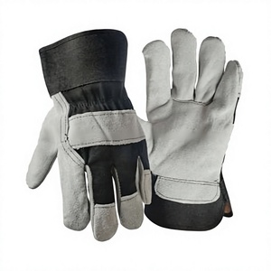 Guantes de Trabajo de Cuero Vacuno de Primera Calidad, Resistentes, Suaves y Cómodos, Guantes de Seguridad para Construcción - Product Image 1