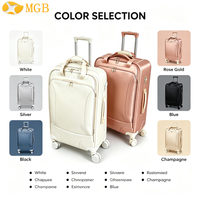 Valise de voyage en nylon 2026 avec roulettes pivotantes, poche avant zippée, chariot de transport, OEM/ODM pour les marchés UE et USA