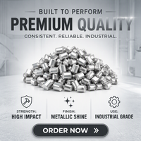 Granulés d'aluminium de haute pureté (99,7 %) pour la déoxidation de l'acier, taille uniforme de 3 à 5 mm, prix de gros