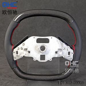 Volant LED en fibre de carbone pour Chevrolet <span class=keywords><strong>Corvette</strong></span> C8 Echappement 2019 2021 <span class=keywords><strong>2022</strong></span> Volants avec poignées rouges Moteurs Ohc - Product Image 3