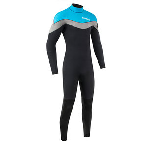 Combinaison de plongée en néoprène 3/2 mm SVSPORTS pour hommes, coupe-vent, chaude, avec fermeture éclair sur la poitrine, logo imprimé sur le devant, idéale pour le surf - Product Image 3