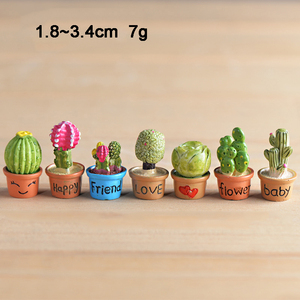 Mini Figura Decorativa de Cactus de Resina, Miniatura para Decoración de Paisajes, Pequeños Adornos de Plantas en Maceta, Accesorios para Manualidades - Product Image 2