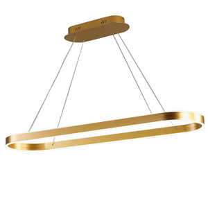 Lampu Ring Led Panjang Nordik, Lampu Gantung Langit-langit Klasik, Lampu Modern - Product Image 1