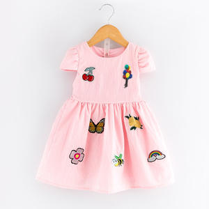 Vestidos de Algodón de Diseño Moderno para Niñas, Vestidos Casuales con Volumen para Cumpleaños - Product Image 2
