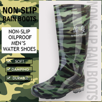 Bottes de pluie Bottes de pluie en plastique à séchage rapide Camouflage PVC Transparent Bottes de pluie