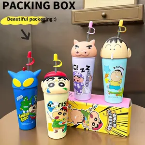 Krijt Shin-Chan Grote Capaciteit 304 Roestvrij Staal Geïsoleerd Water Hoge Verschijning Ijs Cup Voor Meisjes/Kinderen Reizen Gift Cup - Product Image 1