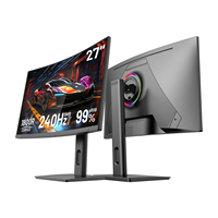 Moniteur de jeu incurvé OEM Full HD 240Hz à haute fréquence de rafraîchissement, 27 pouces, dalle VA, 1 ms, sans cadre, LED, pour ordinateur de bureau