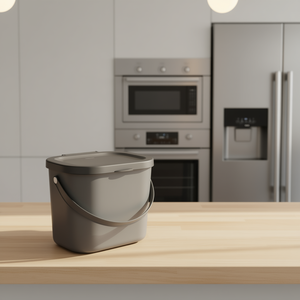 Rotho Waste <b>Bin</b> Albula 10L <b>With</b> <b>Lid</b> And Handle For Kitchen Use - Product Image 3