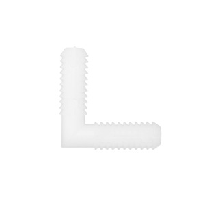 Connecteur d'angle en nylon de qualité supérieure 8 mm à connexion rapide pour fixation d'éclairage de placard ou armoire - Product Image 2