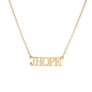 เครื่องประดับสร้อยคอพร้อมตัวอักษรภาษาอังกฤษทำจากสเตนเลสออกแบบได้ตามต้องการสำหรับเป็นของขวัญ - Product Image 2