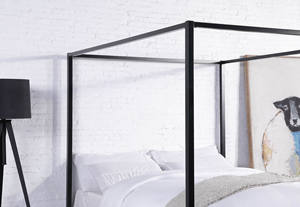 Vendita all'ingrosso moderna in ferro a 4 Poster struttura del letto zanzariera in metallo a baldacchino letto - Product Image 4