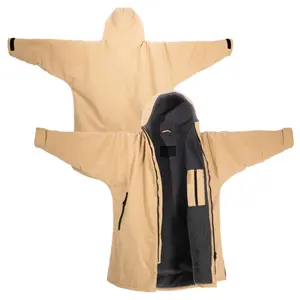 Best Quality Thick Winter Warm Changing Poncho Robe Unisex Sherpa Changing Robe Coat Jacket