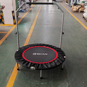 Mini <span class=keywords><strong>Trampolín</strong></span> <span class=keywords><strong>de</strong></span> Fitness con Barandilla Ajustable, Plegable, para Interiores, Gimnasio en Casa, <span class=keywords><strong>Trampolín</strong></span> Rebounder para Niños y Adultos, Ejercicio <span class=keywords><strong>de</strong></span> Salto - Product Image 2