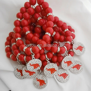 DIY College Female <strong>Sisters</strong> Enamel Metal Bead Elastic <strong>Bracelet</strong> - Product Image 6