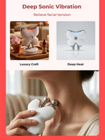 Nuevo Diseño, Masajeador Facial Portátil Reafirmante de Piel, Vibrador, Placa de Gua Sha para Fitness Facial, Dispositivo de Belleza