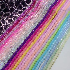 Cuentas de cristal facetadas planas de 6mm y 8mm, color AB, rosa, rojo, morado, para hacer joyas, espaciadores sueltos, teñido DIY - Product Image 3