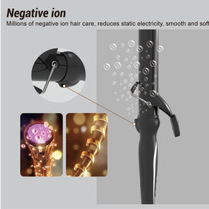 Bande de caoutchouc fluoré Bigoudi professionnel Fer <span class=keywords><strong>à</strong></span> friser en céramique Millions de soins capillaires aux ions négatifs - Product Image 6