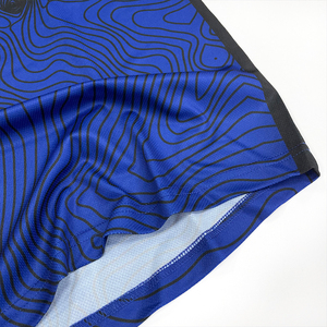 Vintage maille Streetwear surdimensionné col en V hip-hop chemise de sport personnalisé Sublimation imprimé 100% polyester antibactérien Football - Product Image 5
