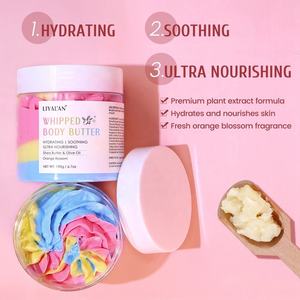 Beurre corporel fouetté au karité, marque privée OEM, crème hydratante végane et biologique pour le corps avec huile <span class=keywords><strong>d</strong></span>'olive et <span class=keywords><strong>fleur</strong></span> <span class=keywords><strong>d</strong></span>'<span class=keywords><strong>oranger</strong></span> pour peaux sèches - Product Image 4