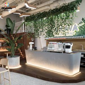 การออกแบบตกแต่งภายในร้านกาแฟและชานมไข่มุกสุดทันสมัย |   เคาน์เตอร์บาร์และเคาน์เตอร์โชว์สินค้าแบบกำหนดเอง |   บริการตกแต่งร้านค้าและโซลูชั่นสำหรับร้านค้าแบบครบวงจร - Product Image 1