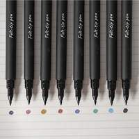 Feutres à pointe lisse de 8 couleurs vives, marqueur permanent résistant aux UV non toxique, parfait pour l'écriture et la peinture