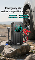 Pompe à air pour voiture, gonfleur de pneus haute pression, démarreur d'urgence tout-en-un 12V, pompe à air pour voiture, camion, moto, SUV