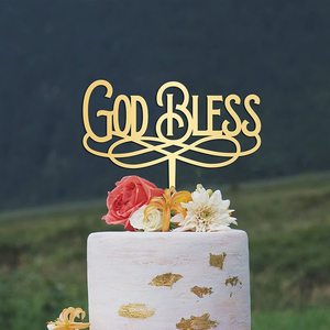 Nuevo <span class=keywords><strong>Pastel</strong></span> <span class=keywords><strong>de</strong></span> Bautizo Personalizado <span class=keywords><strong>de</strong></span> Acrílico con Letras <span class=keywords><strong>de</strong></span> 6 Pulgadas <span class=keywords><strong>de</strong></span> la Marca Unicorn, para Bodas, Cumpleaños, Bautizos, <span class=keywords><strong>Primera</strong></span> Comunión, con la Frase 'Dios Bendiga al Bebé' - Product Image 3