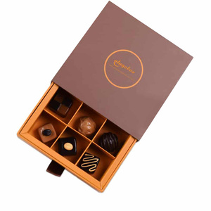 Caja de Chocolate Rígida de Lujo Hecha a Mano, Personalizada con Impresión, con Separador de Papel y Diseño en Relieve, Origen Guangdong, Precio de Fábrica - Product Image 2