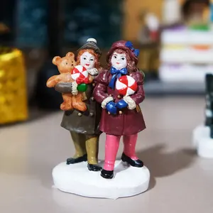 Figuras decorativas de resina para Navidad, adornos de alta calidad de fábrica para decoración del hogar