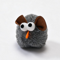 Nouvelle Souris Vibrante en Peluche pour Chat, Jouet Interactif à Tirer sur une Corde pour l'Auto-Entretenement des Chats, Fournitures pour Animaux de Compagnie, Jouet Souris