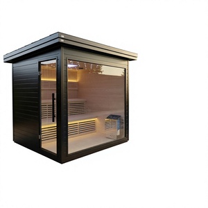 Sauna a Cupola per Esterni a Basso EMF con Infrarossi Lontani, per 2-4 Persone, in Legno di Hemlock/Cedro Rosso, 9KW, per Giardino/Interno, Uso Domestico/Spa - Product Image 4