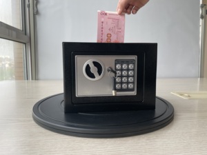 Coffre-fort électronique à code, en acier, anti-effraction et ignifuge, de haute qualité, avec clé personnalisée, nouvelle conception pour intérieur - Product Image 6